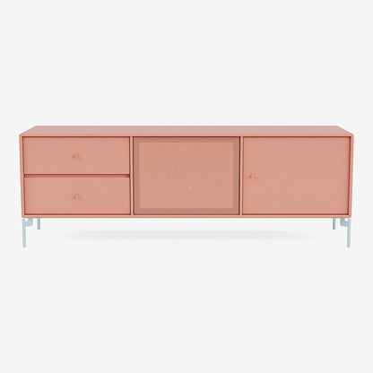Meuble Tv Octave VI par Peter J. Lassen - Montana-151 Rhubarb-Pieds h 12.6cm-The Woods Gallery