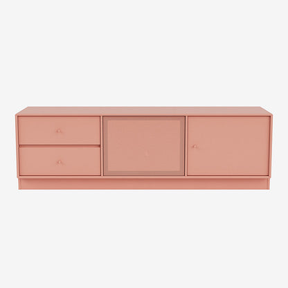 Meuble Tv Octave VI par Peter J. Lassen - Montana-151 Rhubarb-Plinthe h 7cm-The Woods Gallery