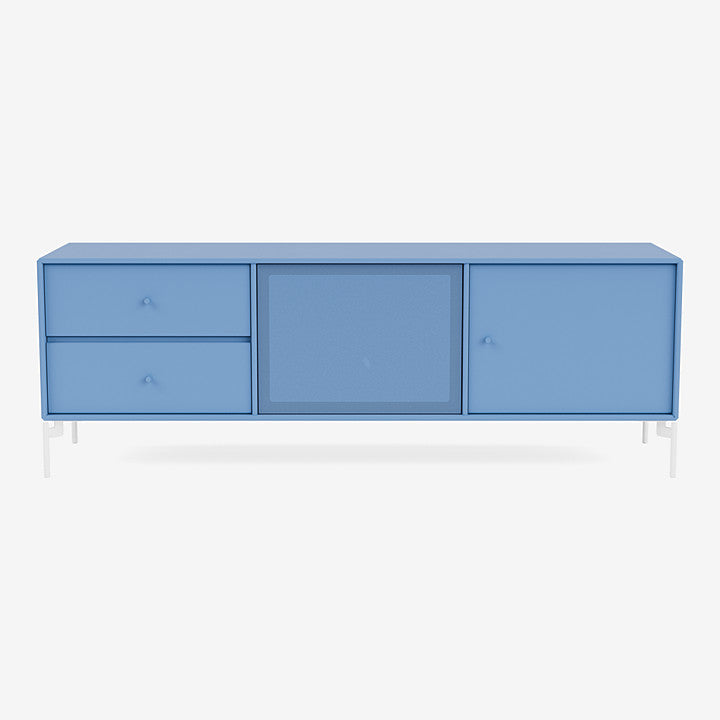 Meuble Tv Octave VI par Peter J. Lassen - Montana-154 Azure-Pieds h 12.6cm-The Woods Gallery