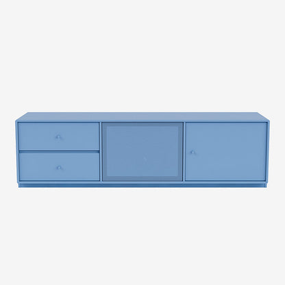 Meuble Tv Octave VI par Peter J. Lassen - Montana-154 Azure-Plinthe h 3cm-The Woods Gallery