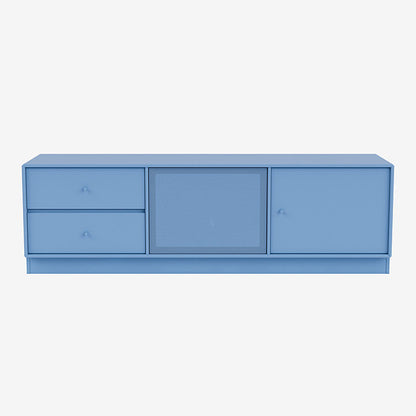 Meuble Tv Octave VI par Peter J. Lassen - Montana-154 Azure-Plinthe h 7cm-The Woods Gallery