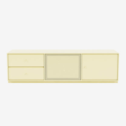 Meuble Tv Octave VI par Peter J. Lassen - Montana-159 Camomile-Plinthe h 3cm-The Woods Gallery