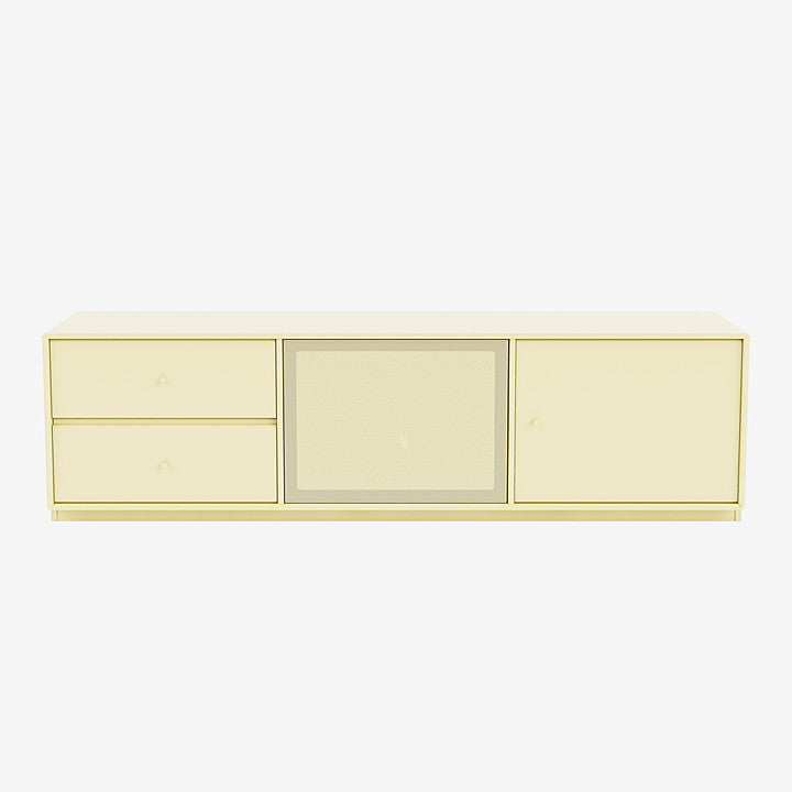 Meuble Tv Octave VI par Peter J. Lassen - Montana-159 Camomile-Plinthe h 3cm-The Woods Gallery