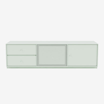 Meuble Tv Octave VI par Peter J. Lassen - Montana-161 Mist-Plinthe h 3cm-The Woods Gallery