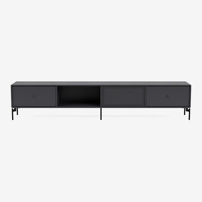 Meuble Tv Octave VII par Peter J. Lassen - Montana-04 Anthracite-Sur pieds-The Woods Gallery