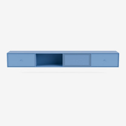 Meuble Tv Octave VII par Peter J. Lassen - Montana-154 Azure-Rail mural-The Woods Gallery
