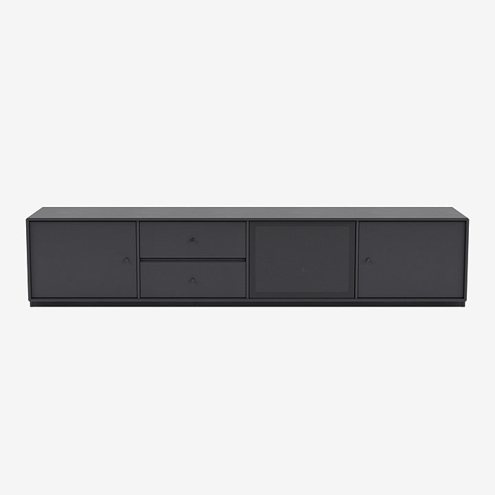 Meuble Tv Octave VIII par Peter J. Lassen - Montana-04 Anthracite-Plinthe h 3cm-The Woods Gallery
