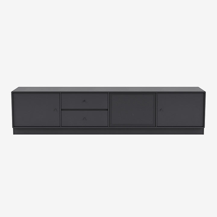 Meuble Tv Octave VIII par Peter J. Lassen - Montana-04 Anthracite-Plinthe h 7cm-The Woods Gallery