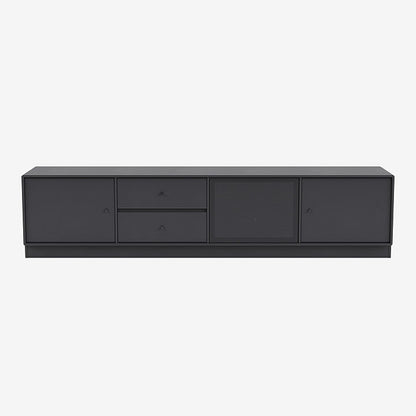 Meuble Tv Octave VIII par Peter J. Lassen - Montana-04 Anthracite-Plinthe h 7cm-The Woods Gallery