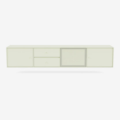 Meuble Tv Octave VIII par Peter J. Lassen - Montana-140 Pomelo-Avec rail de suspension-The Woods Gallery