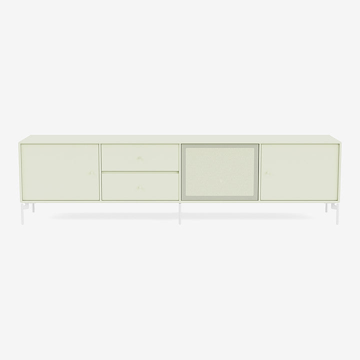 Meuble Tv Octave VIII par Peter J. Lassen - Montana-140 Pomelo-Pieds h 12.6cm-The Woods Gallery