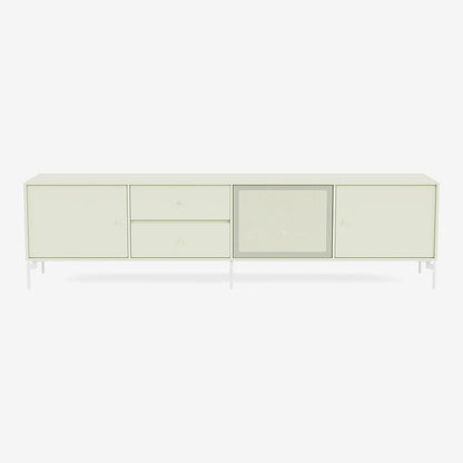 Meuble Tv Octave VIII par Peter J. Lassen - Montana-140 Pomelo-Pieds h 12.6cm-The Woods Gallery