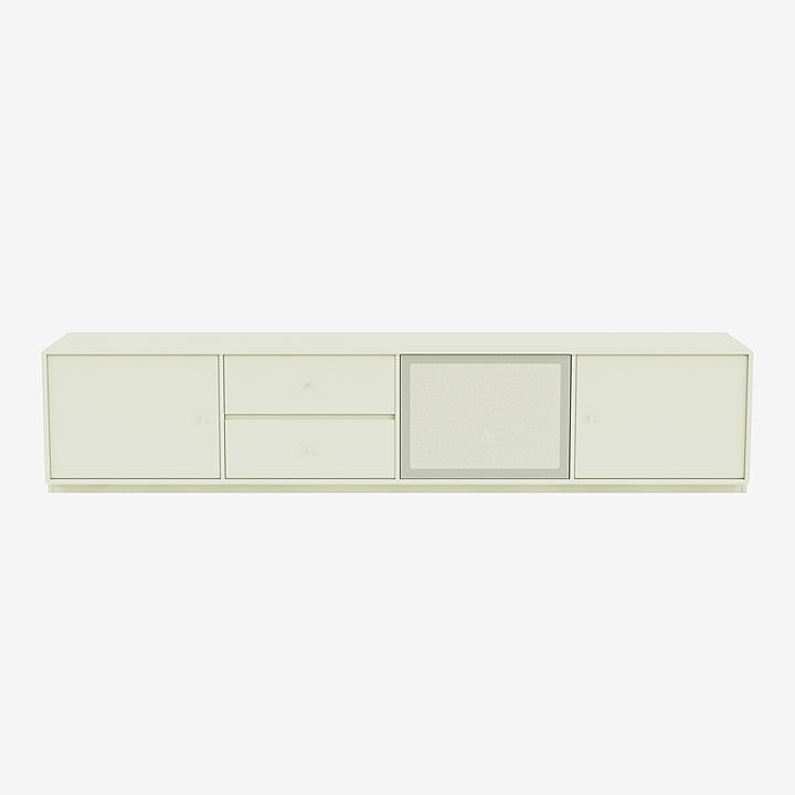 Meuble Tv Octave VIII par Peter J. Lassen - Montana-140 Pomelo-Plinthe h 3cm-The Woods Gallery