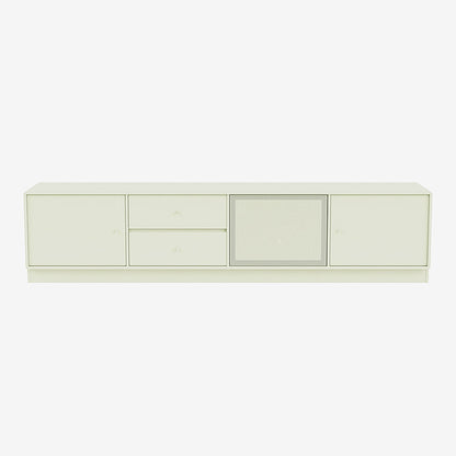 Meuble Tv Octave VIII par Peter J. Lassen - Montana-140 Pomelo-Plinthe h 7cm-The Woods Gallery
