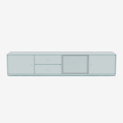 Meuble Tv Octave VIII par Peter J. Lassen - Montana-148 Flint-Plinthe h 3cm-The Woods Gallery