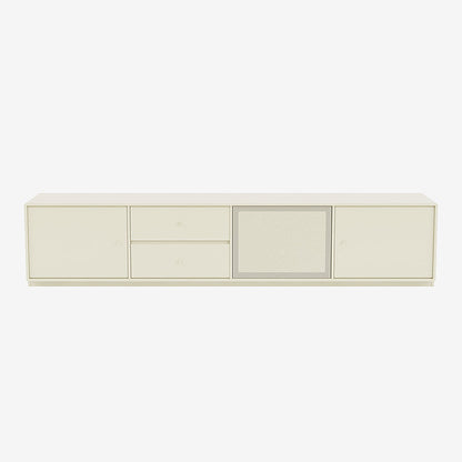 Meuble Tv Octave VIII par Peter J. Lassen - Montana-150 Vanilla-Plinthe h 3cm-The Woods Gallery