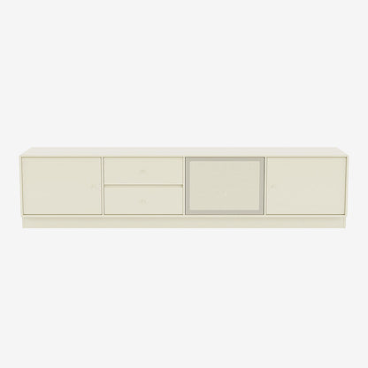 Meuble Tv Octave VIII par Peter J. Lassen - Montana-150 Vanilla-Plinthe h 7cm-The Woods Gallery