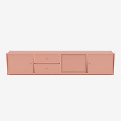 Meuble Tv Octave VIII par Peter J. Lassen - Montana-151 Rhubarb-Plinthe h 3cm-The Woods Gallery