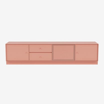 Meuble Tv Octave VIII par Peter J. Lassen - Montana-151 Rhubarb-Plinthe h 7cm-The Woods Gallery
