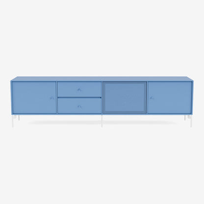 Meuble Tv Octave VIII par Peter J. Lassen - Montana-154 Azure-Pieds h 12.6cm-The Woods Gallery