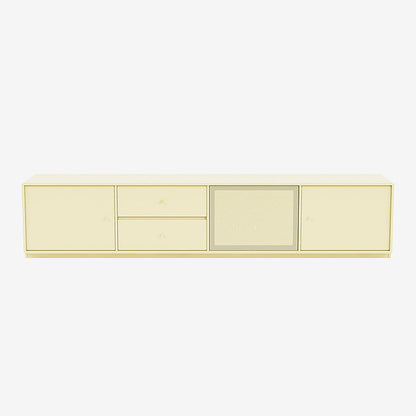 Meuble Tv Octave VIII par Peter J. Lassen - Montana-159 Camomile-Plinthe h 3cm-The Woods Gallery