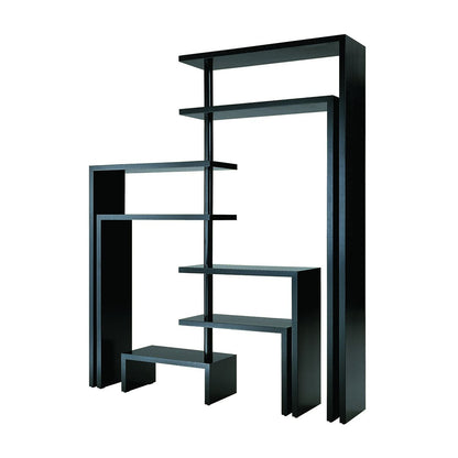 Meuble à étagère pivotantes Joy par Achille Castiglioni - Zanotta-de trois quarts, tablettes ouvertes-The Woods Gallery