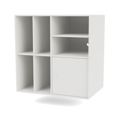 Meuble de Rangement Spin II par Peter J. Lassen, laque 01 White, suspendu au mur, packshot Montana