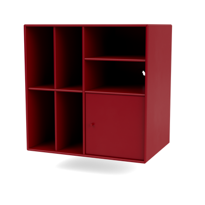 Meuble de Rangement Spin II par Peter J. Lassen, laque 165 Beetroot, suspendu au mur, packshot Montana