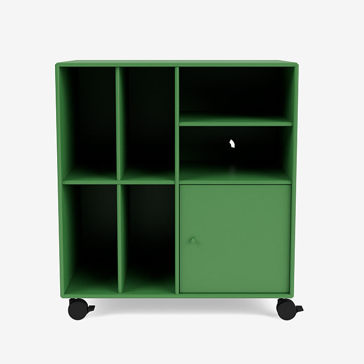 Meuble de Rangement Spin II par Peter J. Lassen - Montana-152 Parsley-Roulettes h 6.8cm-The Woods Gallery
