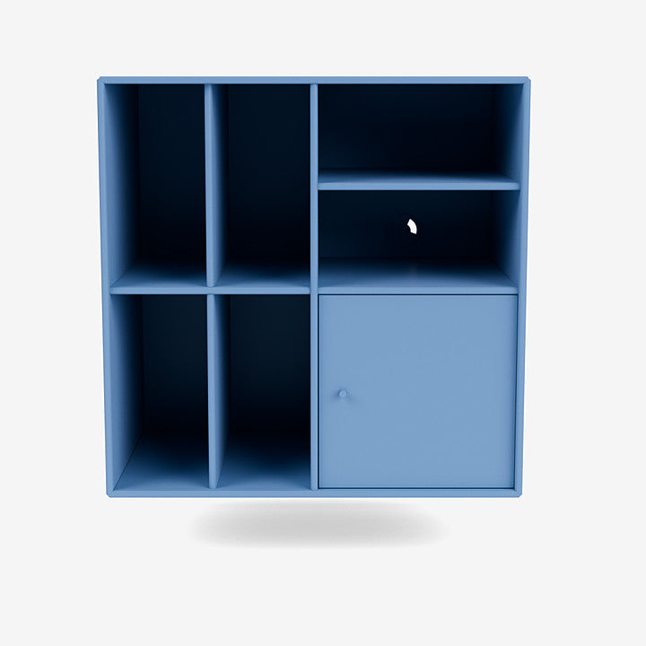 Meuble de Rangement Spin II par Peter J. Lassen - Montana-154 Azure-Avec rail de suspension-The Woods Gallery