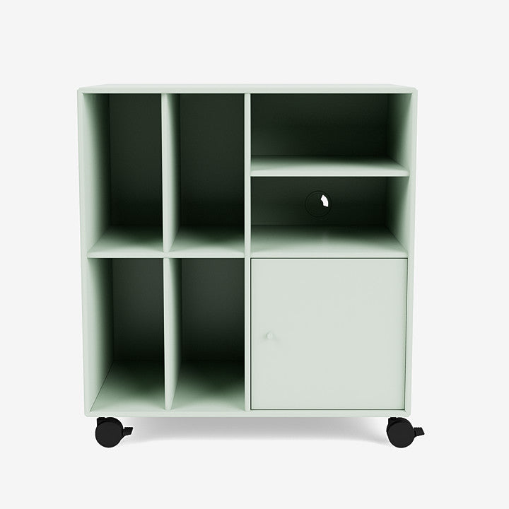 Meuble de Rangement Spin II par Peter J. Lassen - Montana-161 Mist-Roulettes h 6.8cm-The Woods Gallery