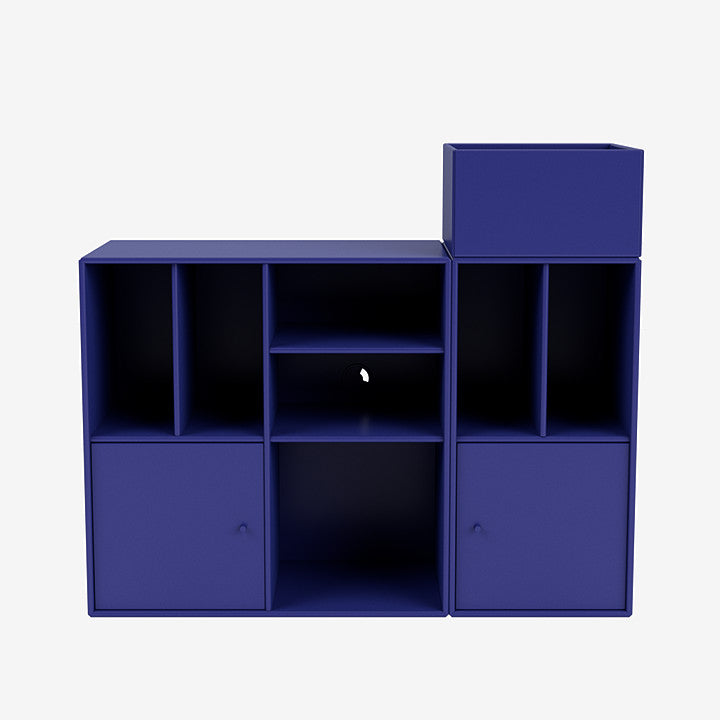 Meuble de Rangement Spin III par Peter J. Lassen - Montana-02 Fjord-Avec rail de suspension-The Woods Gallery