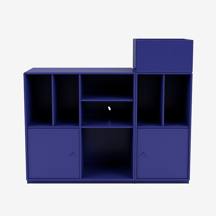 Meuble de Rangement Spin III par Peter J. Lassen - Montana-02 Fjord-Avec rail de suspension-The Woods Gallery