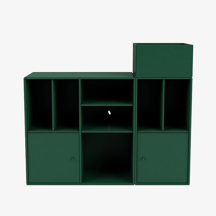 Meuble de Rangement Spin III par Peter J. Lassen - Montana-02 Fjord-Avec rail de suspension-The Woods Gallery