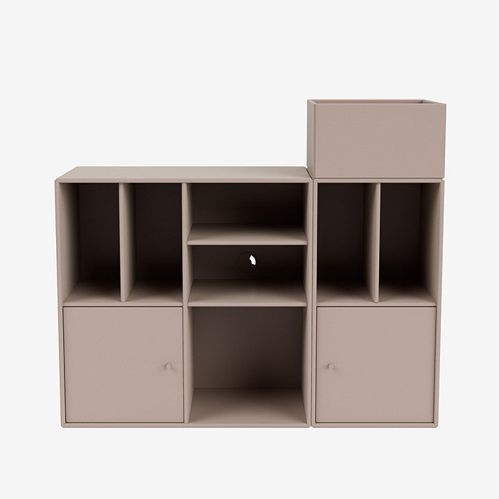 Meuble de Rangement Spin III par Peter J. Lassen - Montana-02 Fjord-Avec rail de suspension-The Woods Gallery