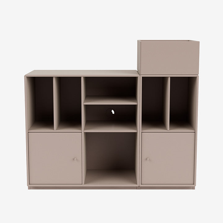 Meuble de Rangement Spin III par Peter J. Lassen - Montana-02 Fjord-Avec rail de suspension-The Woods Gallery