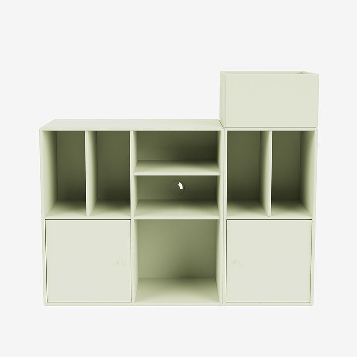 Meuble de Rangement Spin III par Peter J. Lassen - Montana-02 Fjord-Avec rail de suspension-The Woods Gallery