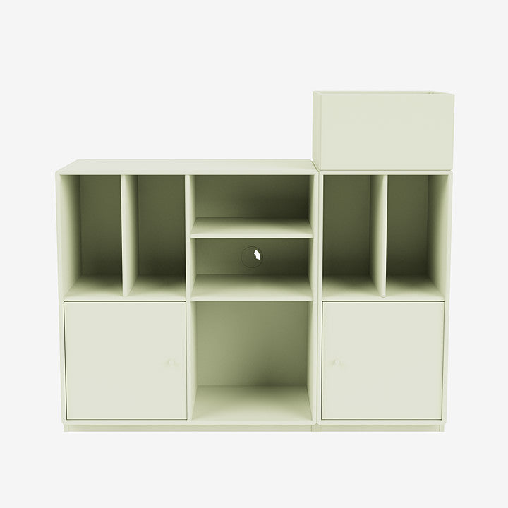 Meuble de Rangement Spin III par Peter J. Lassen - Montana-02 Fjord-Avec rail de suspension-The Woods Gallery