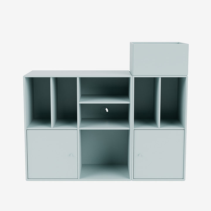 Meuble de Rangement Spin III par Peter J. Lassen - Montana-02 Fjord-Avec rail de suspension-The Woods Gallery