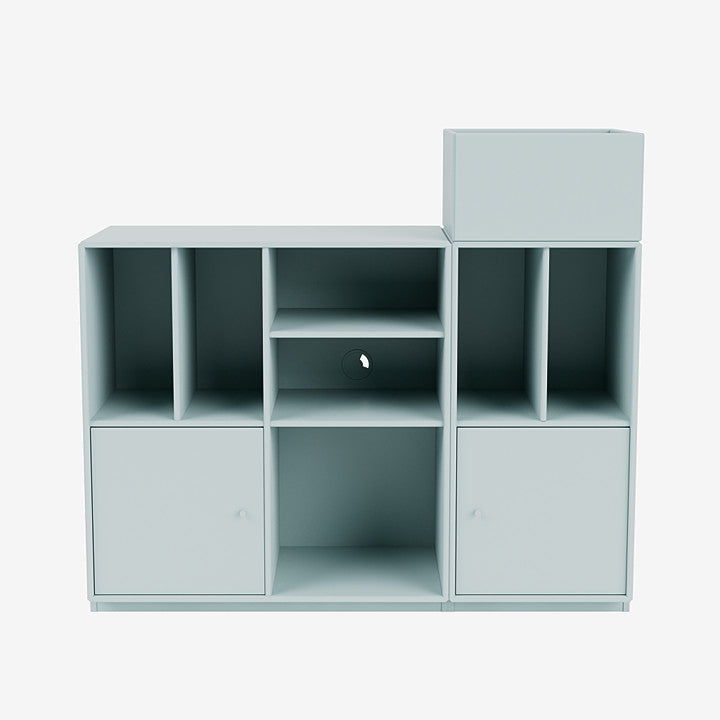 Meuble de Rangement Spin III par Peter J. Lassen - Montana-02 Fjord-Avec rail de suspension-The Woods Gallery