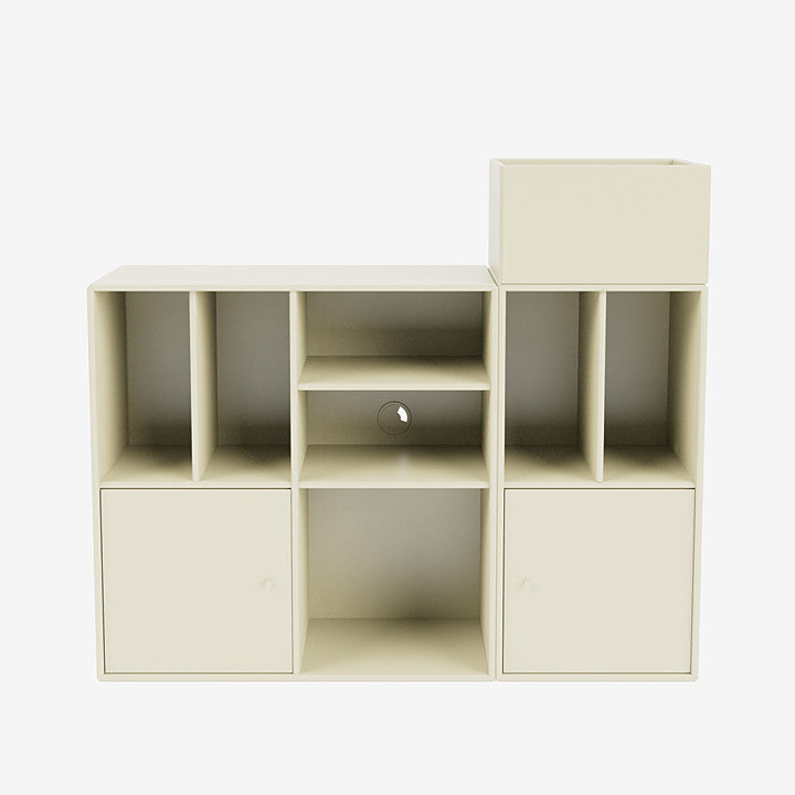 Meuble de Rangement Spin III par Peter J. Lassen - Montana-02 Fjord-Avec rail de suspension-The Woods Gallery