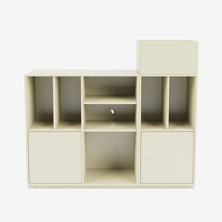 Meuble de Rangement Spin III par Peter J. Lassen - Montana-02 Fjord-Avec rail de suspension-The Woods Gallery