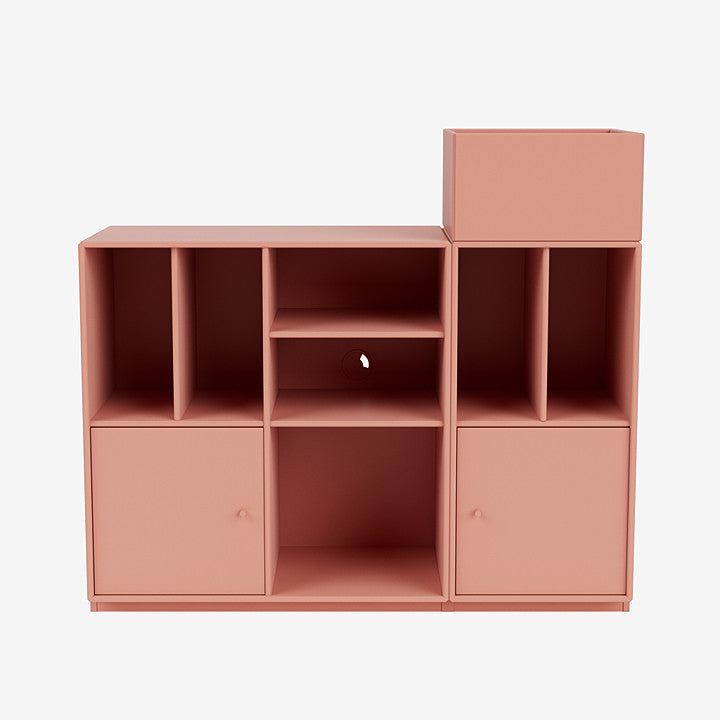 Meuble de Rangement Spin III par Peter J. Lassen - Montana-02 Fjord-Avec rail de suspension-The Woods Gallery