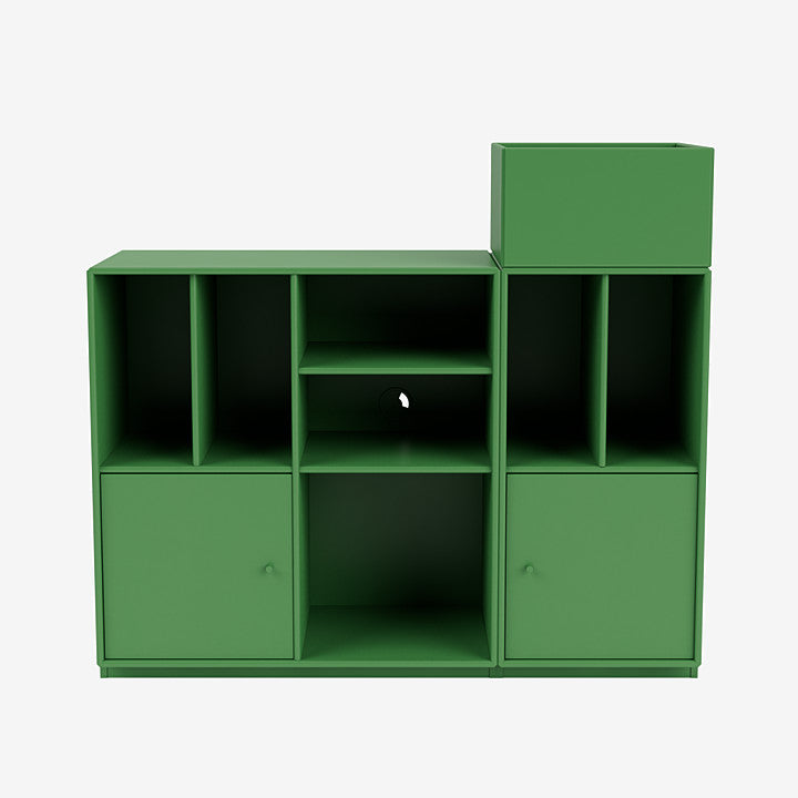 Meuble de Rangement Spin III par Peter J. Lassen - Montana-02 Fjord-Avec rail de suspension-The Woods Gallery