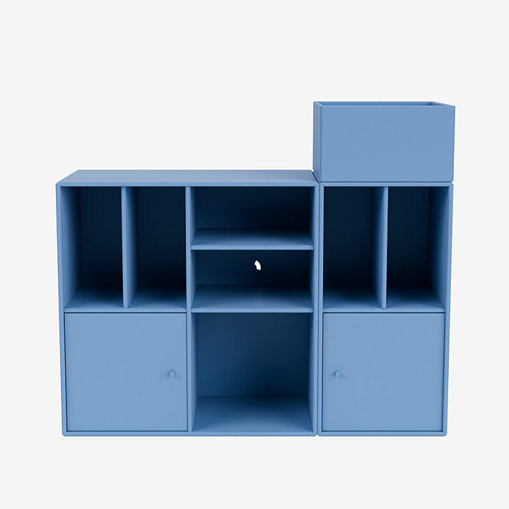 Meuble de Rangement Spin III par Peter J. Lassen - Montana-02 Fjord-Avec rail de suspension-The Woods Gallery