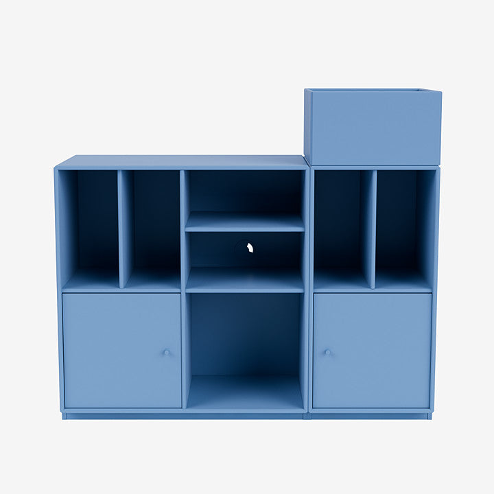 Meuble de Rangement Spin III par Peter J. Lassen - Montana-02 Fjord-Avec rail de suspension-The Woods Gallery