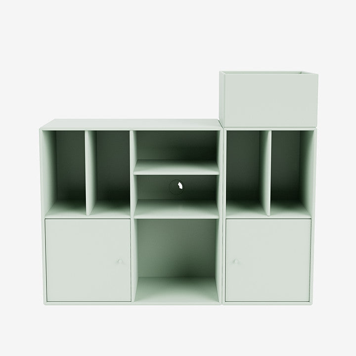 Meuble de Rangement Spin III par Peter J. Lassen - Montana-02 Fjord-Avec rail de suspension-The Woods Gallery