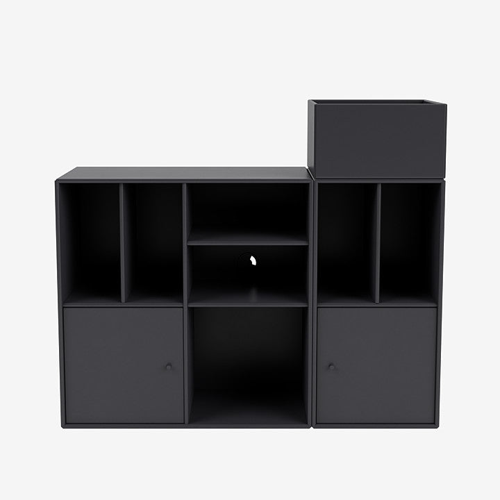 Meuble de Rangement Spin III par Peter J. Lassen - Montana-02 Fjord-Avec rail de suspension-The Woods Gallery