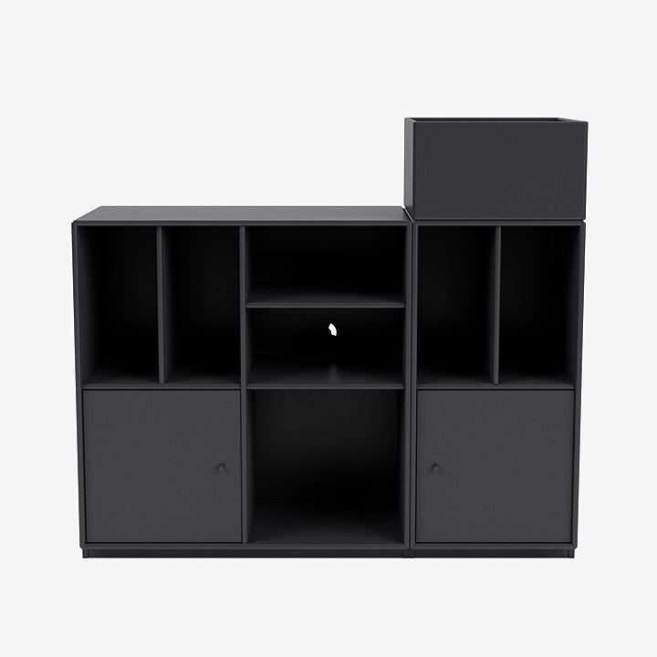 Meuble de Rangement Spin III par Peter J. Lassen - Montana-02 Fjord-Avec rail de suspension-The Woods Gallery