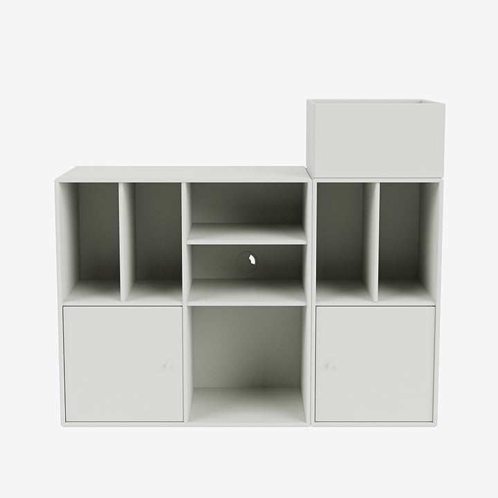 Meuble de Rangement Spin III par Peter J. Lassen - Montana-02 Fjord-Avec rail de suspension-The Woods Gallery
